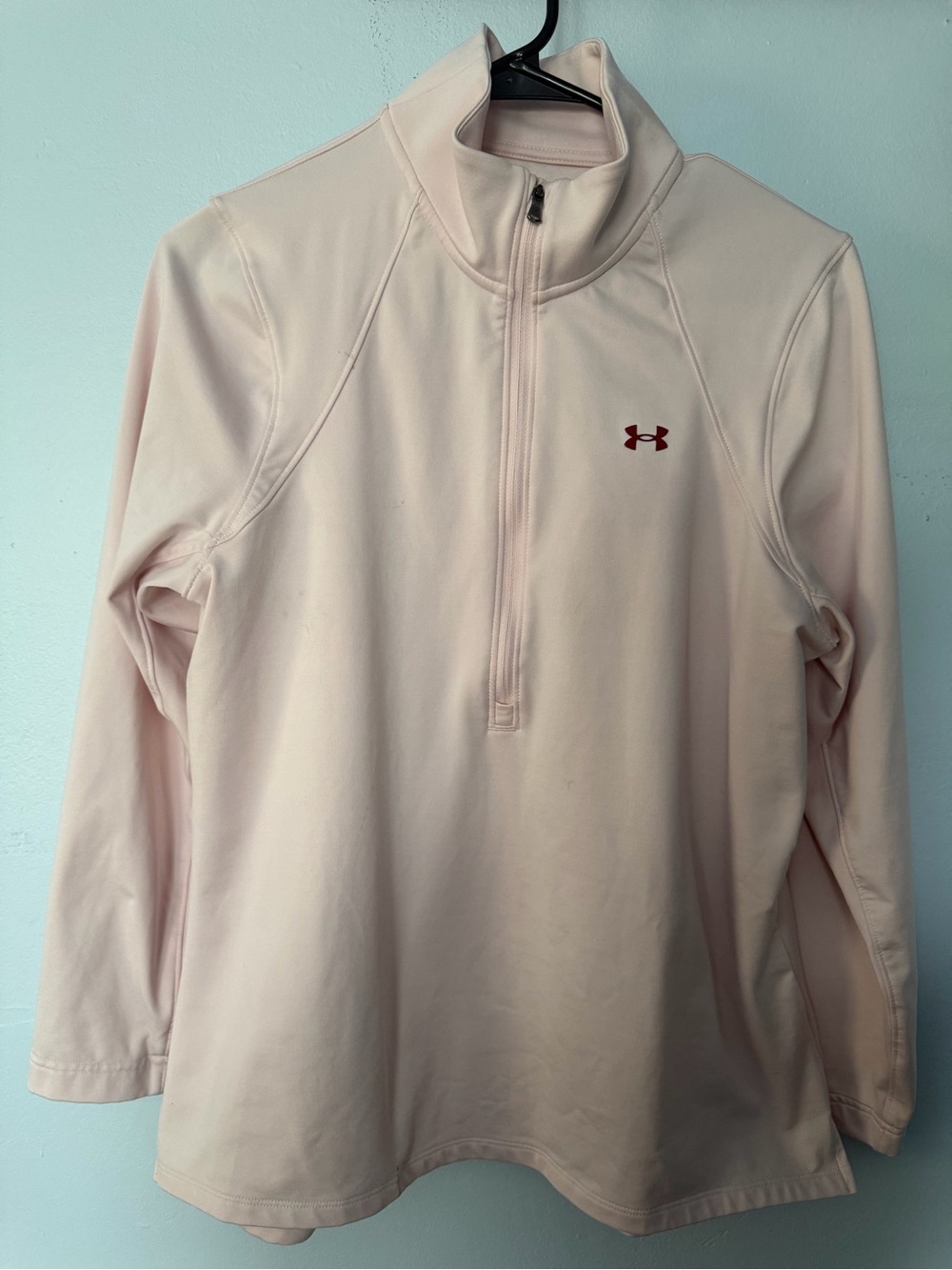 Under Armour Women's Pale Pink Half-Zip Swim Coverup